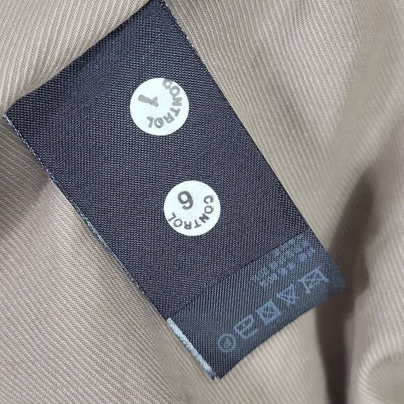 All Saints City Monument Wool mix Taupe Coat with Gun Silver Buckle. Size 4 - Picture 10 of 11